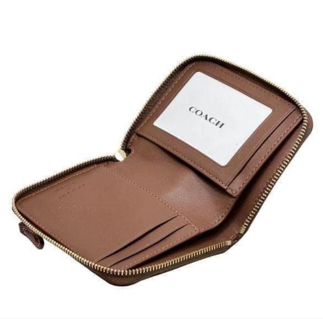 初売りコーチ二折 財布 ★COACH★スモール ジップ アラウンド.SNOOPY