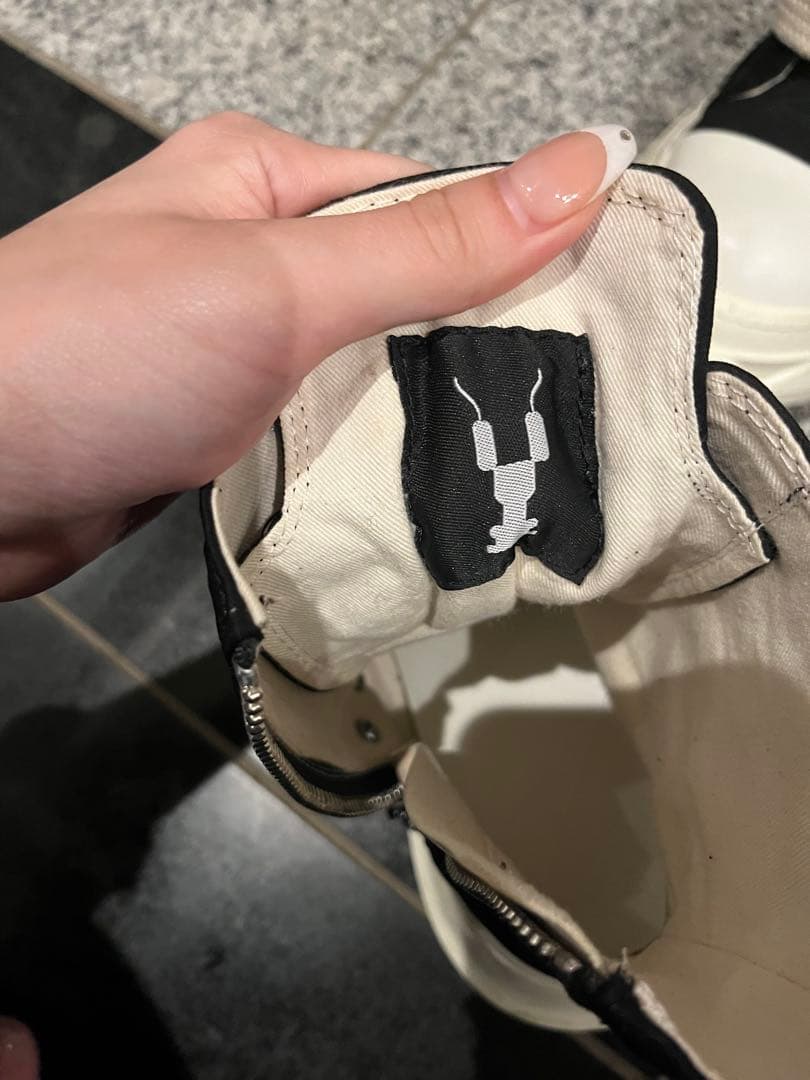 Rick Owens DRKSHDW風 ハイカットスニーカー 23.5cm