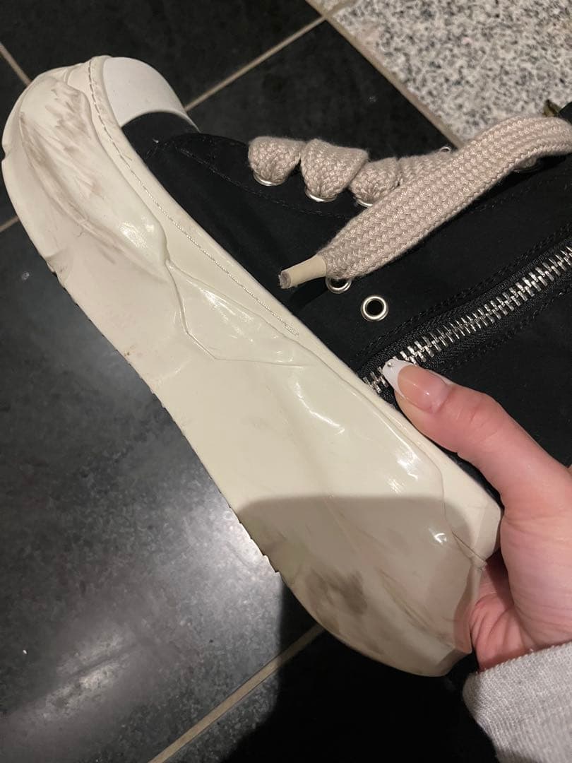 Rick Owens DRKSHDW風 ハイカットスニーカー 23.5cm