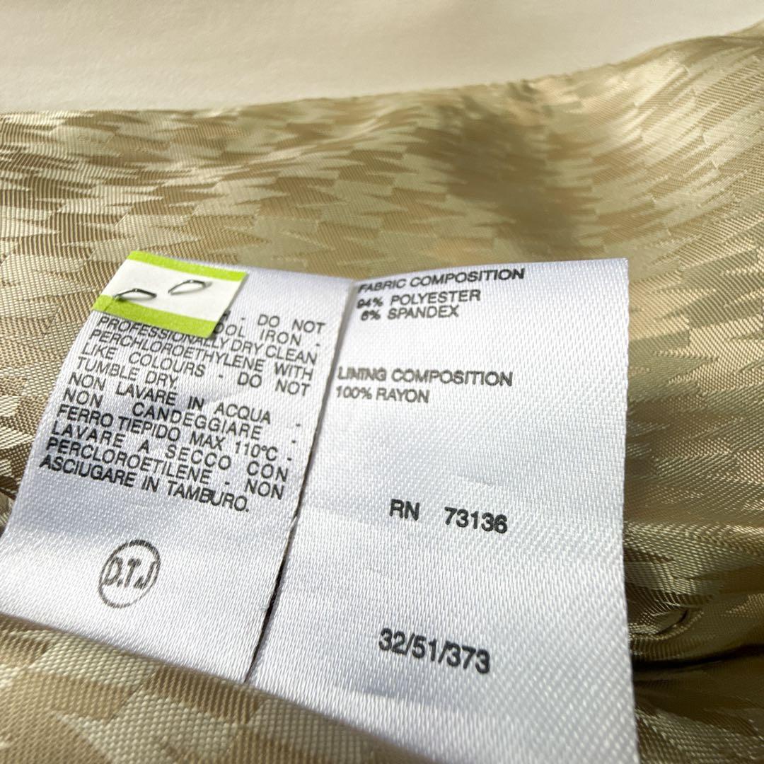 極美品 MaxMara トレンチコート ベルト ベージュ系 表地ストレッチ XL