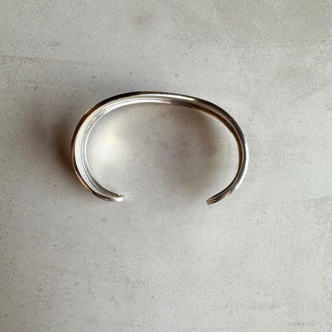 ヴィンテージ！Silver Wavy Cuff ブレスレット　#2