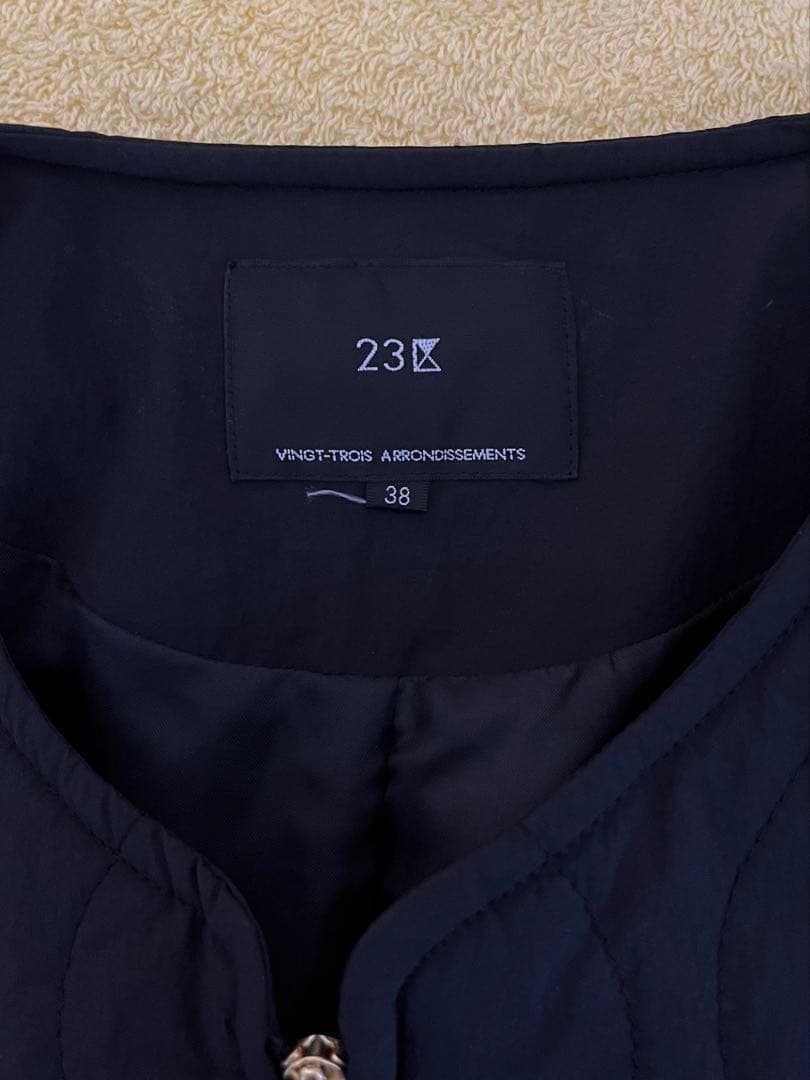 中綿ロングパディングアウター＊黒38サイズ