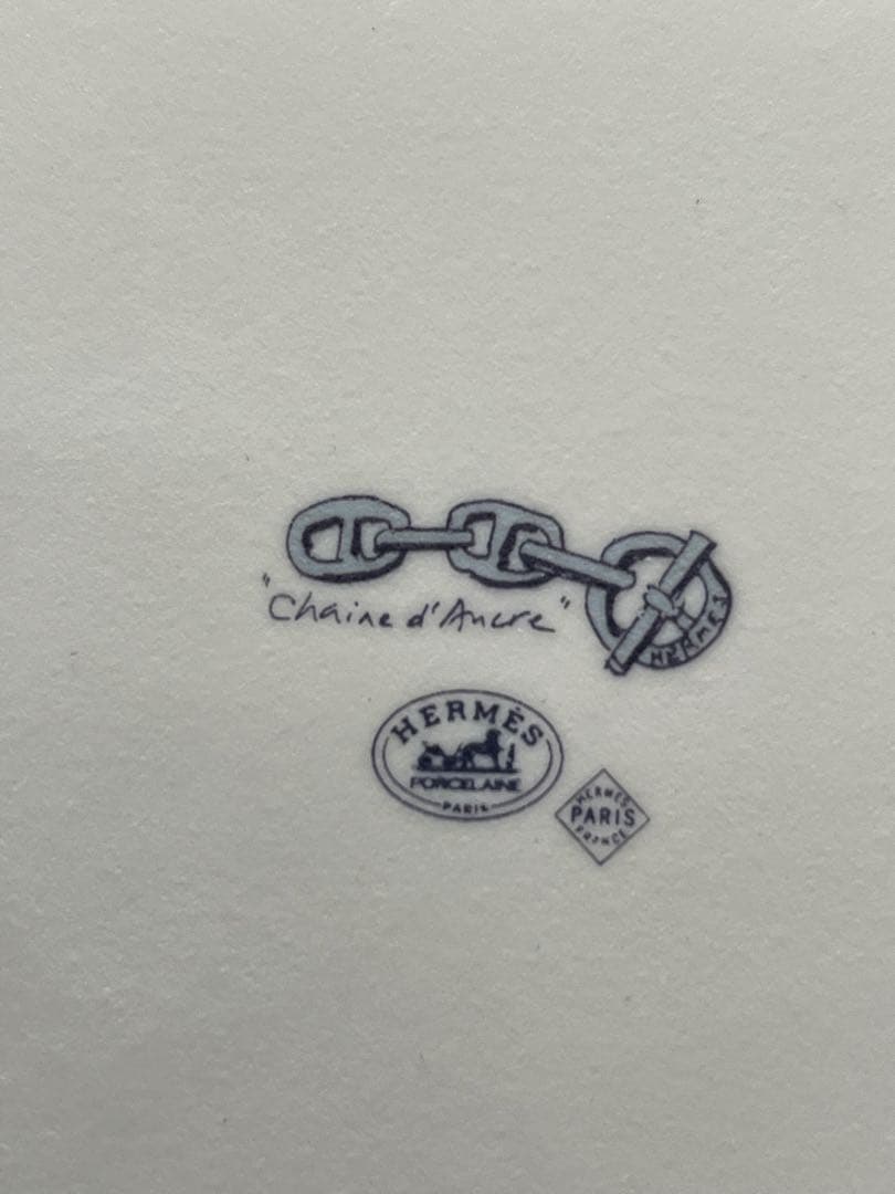 未使用　エルメス　シェーヌダンクルスクエアプレート皿