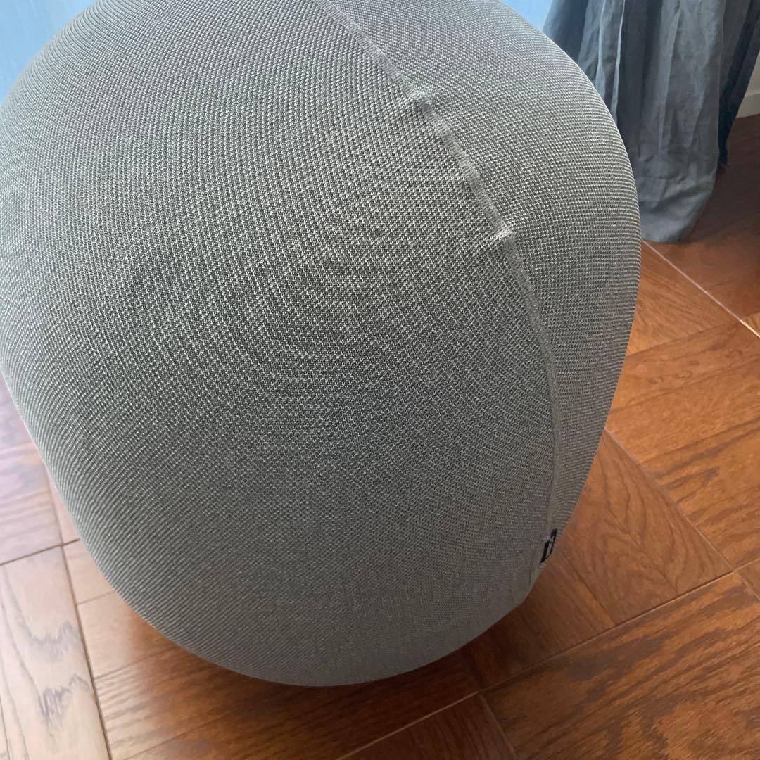 MALLOW Knit バランスボール グレー 45cm オーバル型