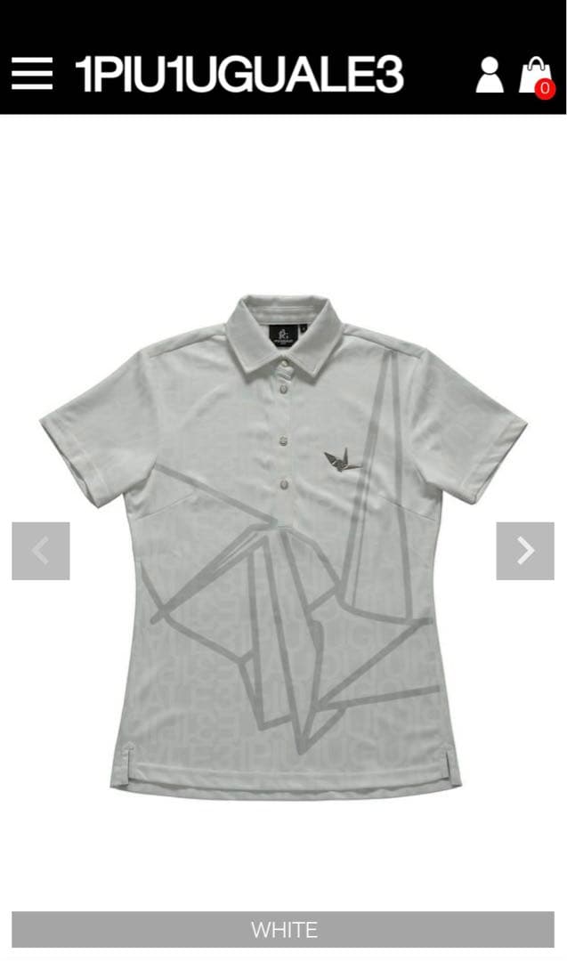 1PIU1UGUALE3 GOLF レディース ポロ新品未使用 S 1 白 半袖