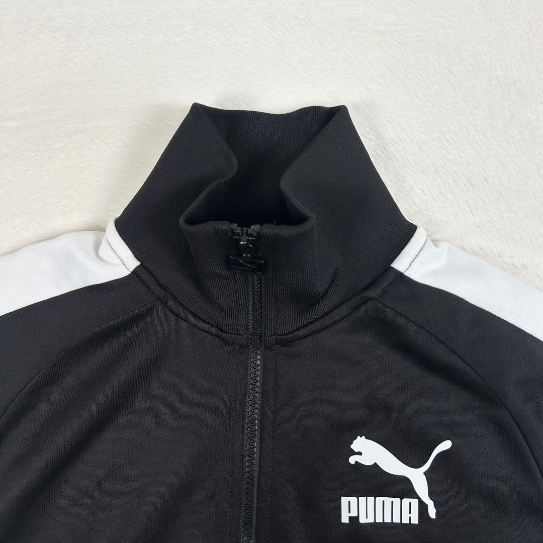 b1584✨美品✨【PUMA】トラックジャケット　T7　ブラック　ジャージ　S