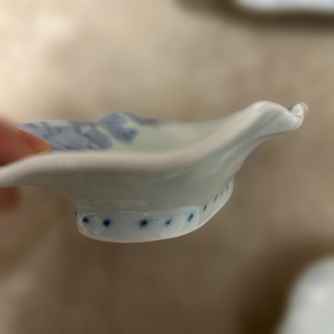 うつわ藍水　薔薇の花の小皿　5枚