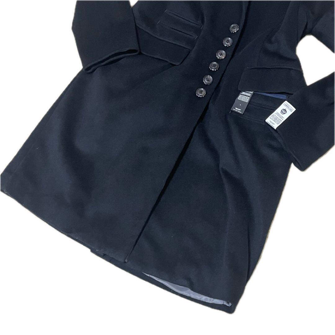 ✨美品✨SHAREEF カシミア混 6B チェスターコート 黒 ゆったりめ 1