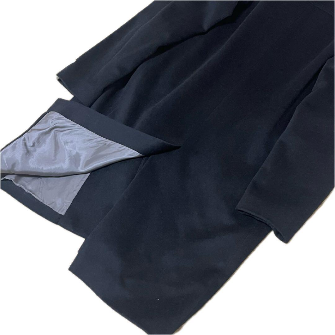 ✨美品✨SHAREEF カシミア混 6B チェスターコート 黒 ゆったりめ 1