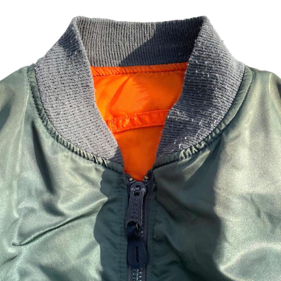 【90s】USA製 ALPHA MA-1 フライトジャケット カーキ L