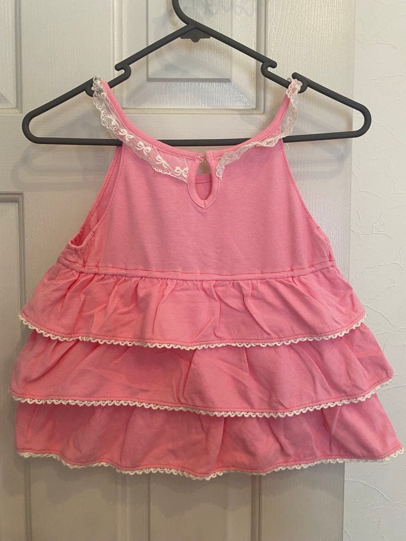 ピンク フリル タンクトップ 135cm