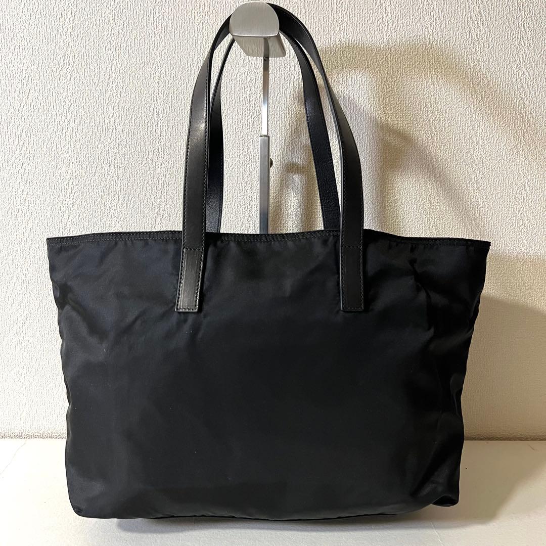 PRADA トートバッグ 三角ロゴ A4 ナイロン 黒 BR3255 カード