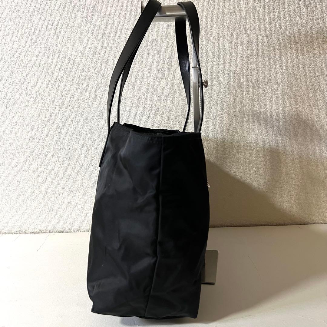 PRADA トートバッグ 三角ロゴ A4 ナイロン 黒 BR3255 カード