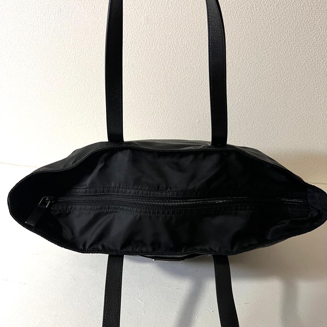 PRADA トートバッグ 三角ロゴ A4 ナイロン 黒 BR3255 カード