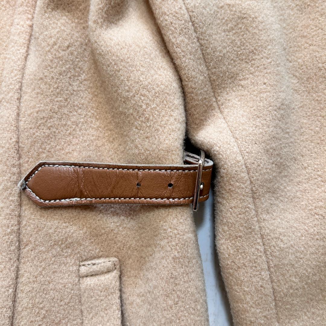 バーバリー ノバチェック フーデッドコート ショート丈 ホースロゴ 40 L