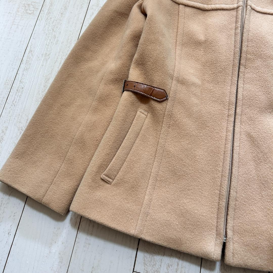 バーバリー ノバチェック フーデッドコート ショート丈 ホースロゴ 40 L