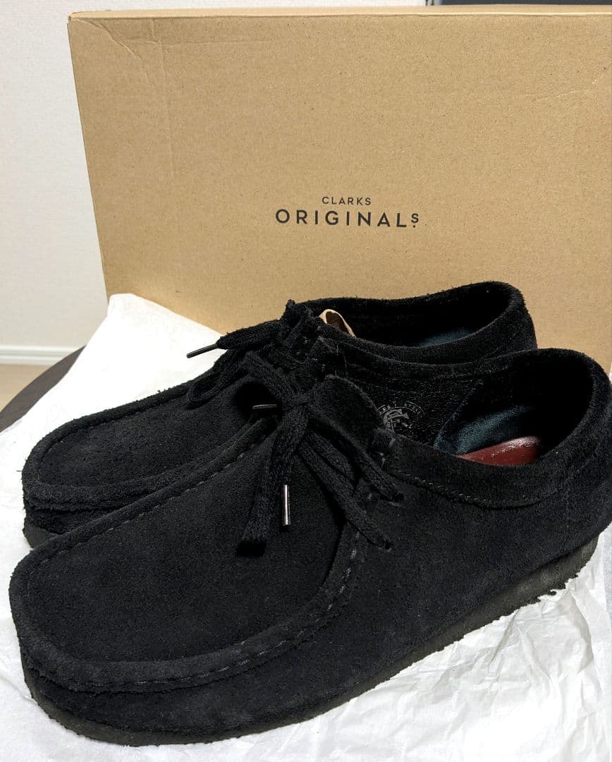 靴 CLARK'S ORIGINALS Wallabee Black 8h 26.5