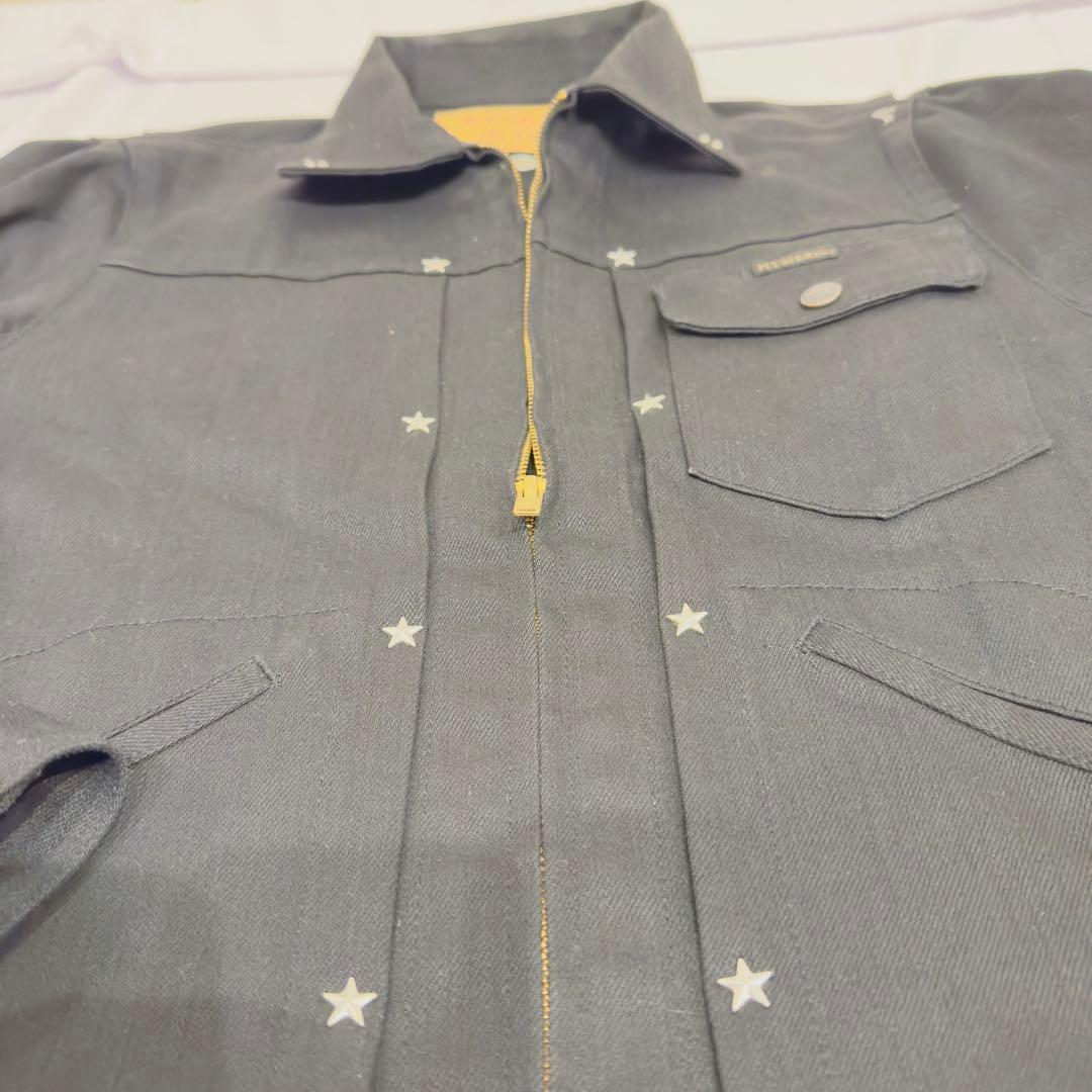 美品 HYSヒス KINKY JEANS 万能ダークデニムジャケット A116