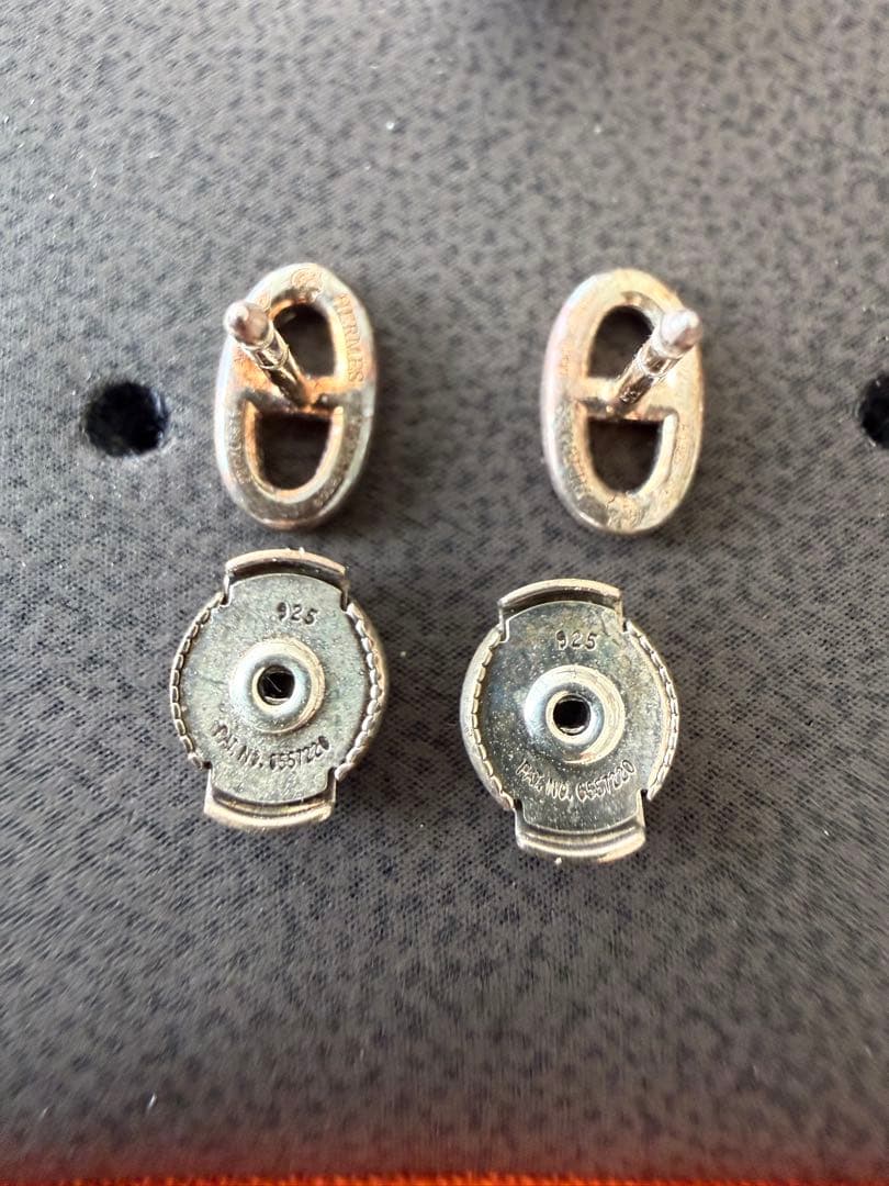 HERMES シルバー ピアス美品