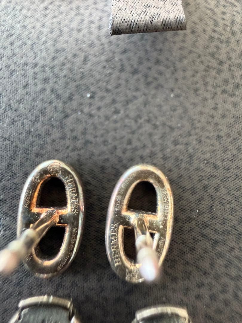 HERMES シルバー ピアス美品