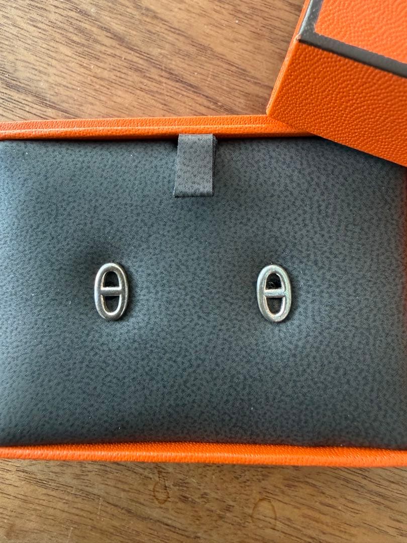 HERMES シルバー ピアス美品