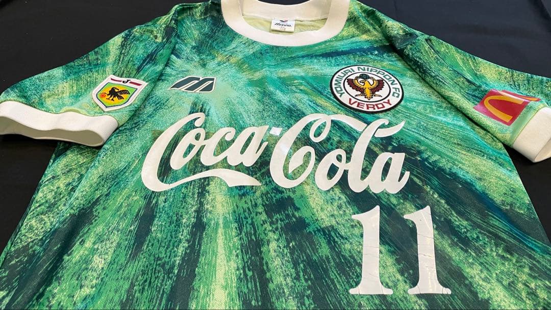 【希少】Jリーグ初期 東京ヴェルディカズ 11 コカ・コーラ 優勝バッジ付