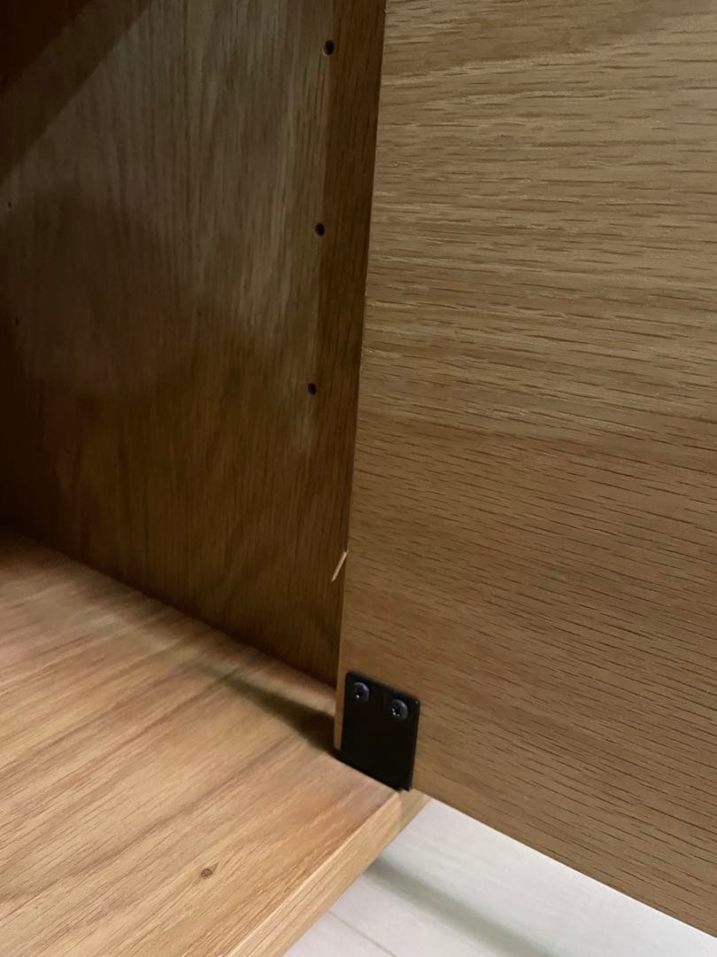 無印良品　廃盤　テレビ台 テレビボード　オーク材　スタッキングキャビネット