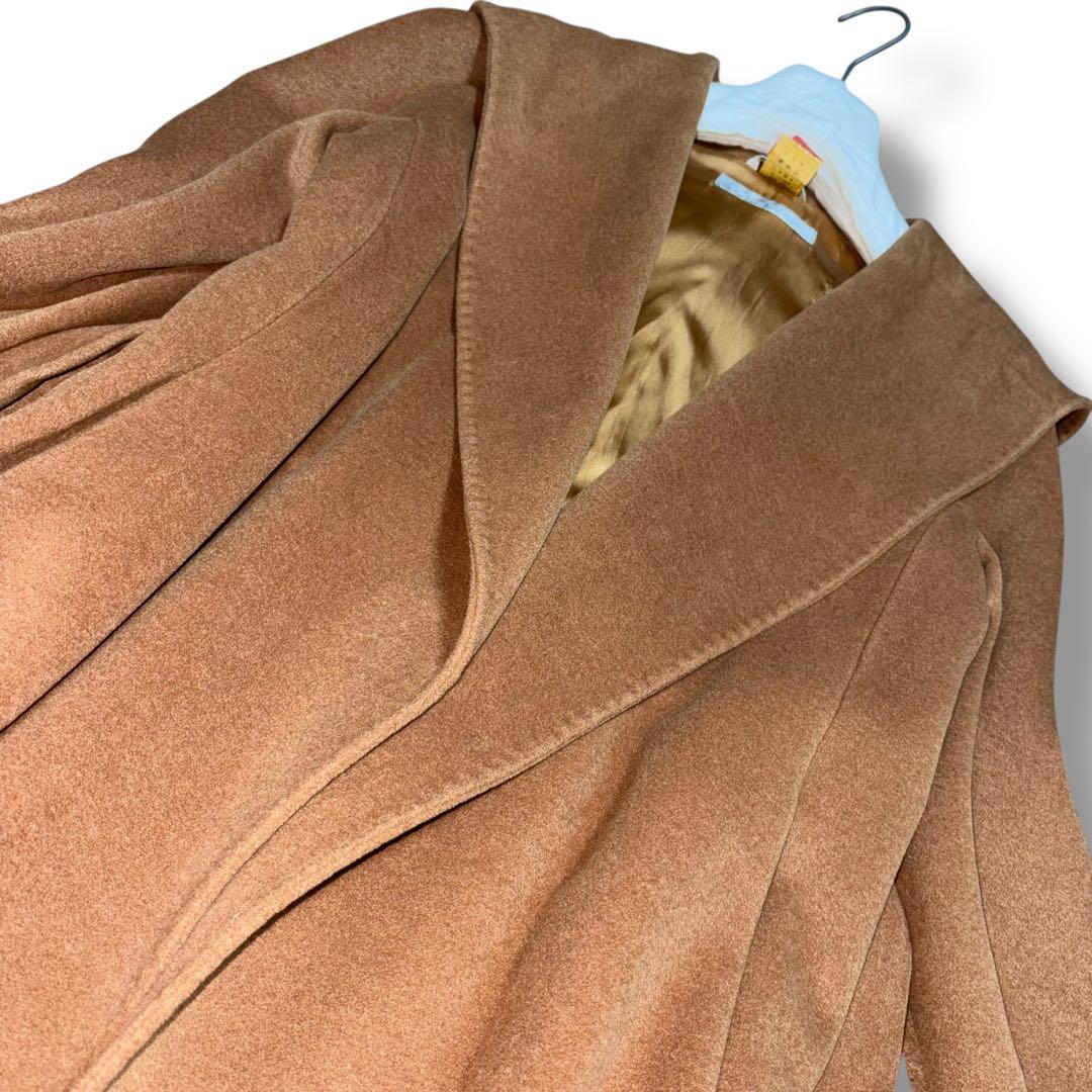 MAX MARA/白タグ/リアルト/ベルテッド/フードコート/絹/38