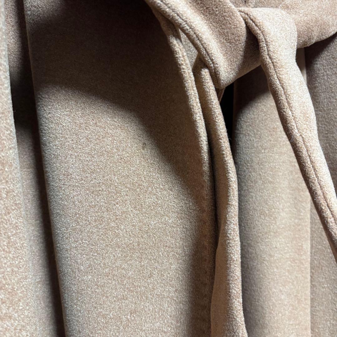 MAX MARA/白タグ/リアルト/ベルテッド/フードコート/絹/38