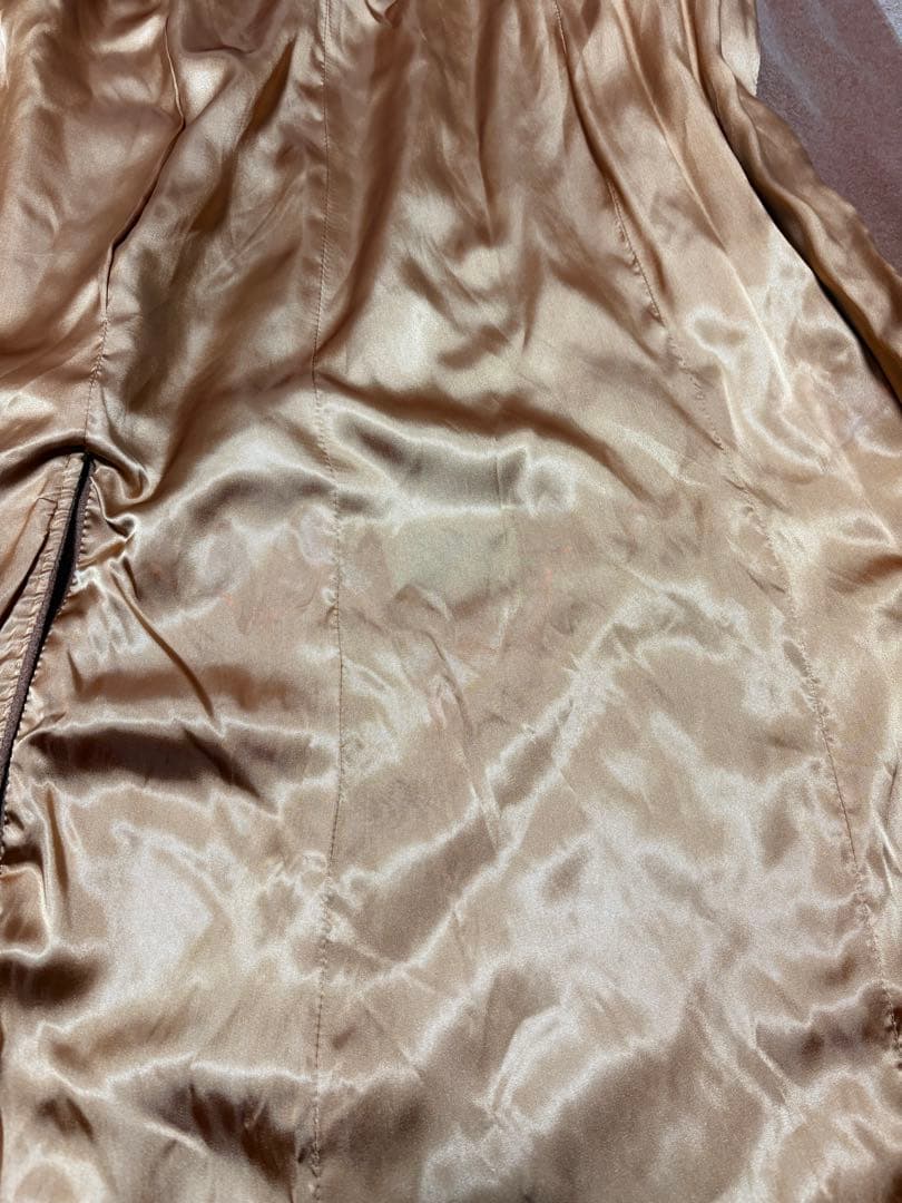 MAX MARA/白タグ/リアルト/ベルテッド/フードコート/絹/38