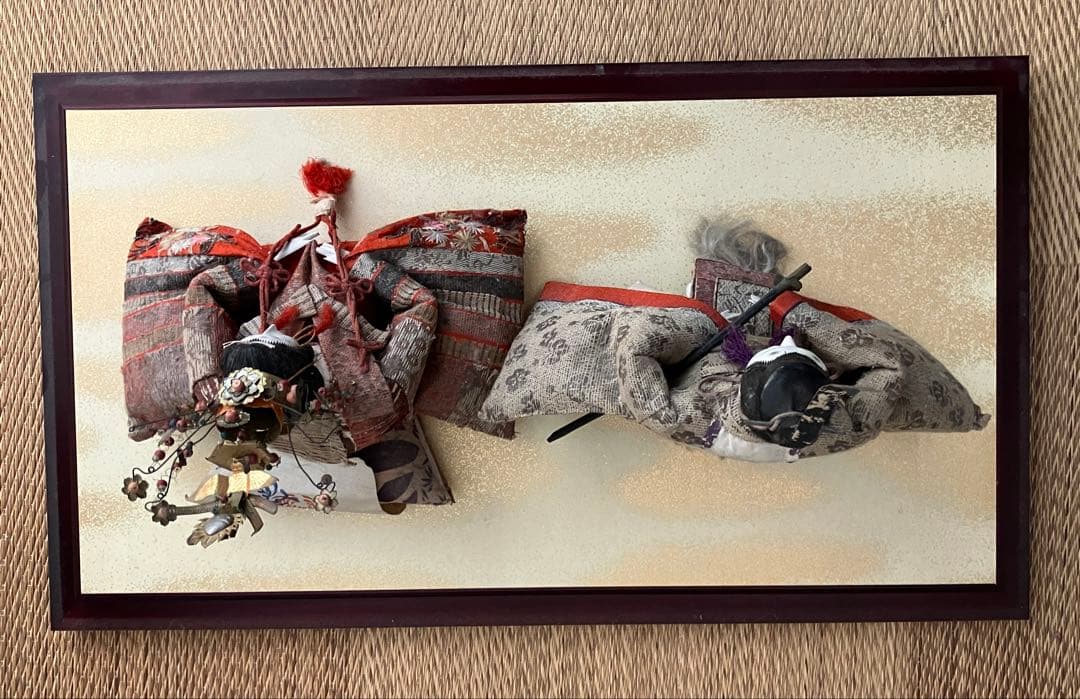 専用ケース（ガラス）付き 京都 雛人形 鱗形屋　古代雛