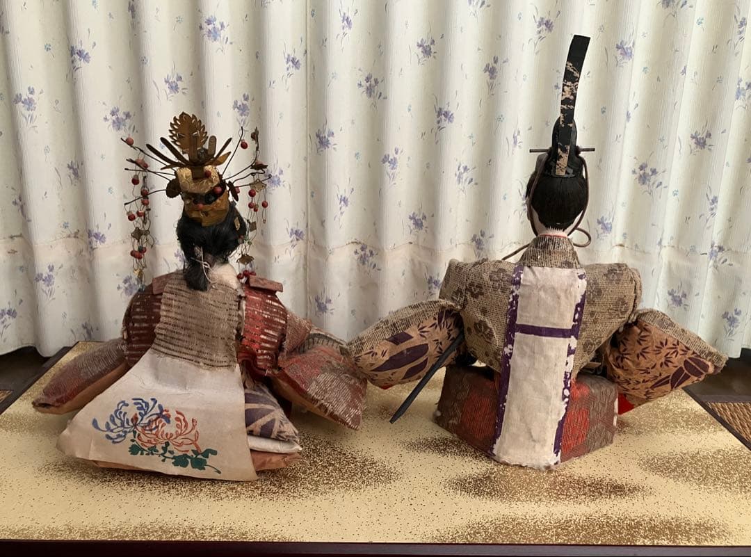 専用ケース（ガラス）付き 京都 雛人形 鱗形屋　古代雛
