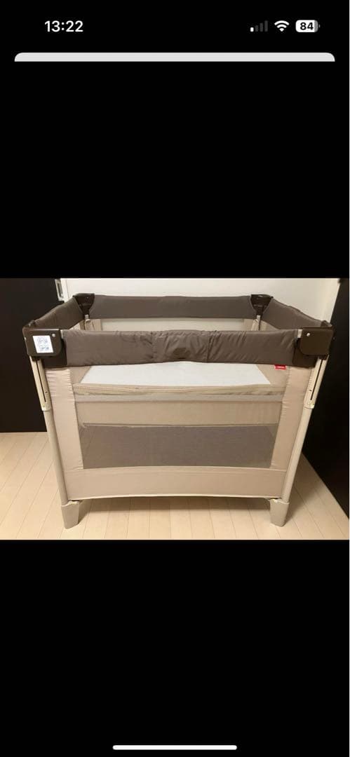 ココネルエアープラス　ベビーベッド折り畳み