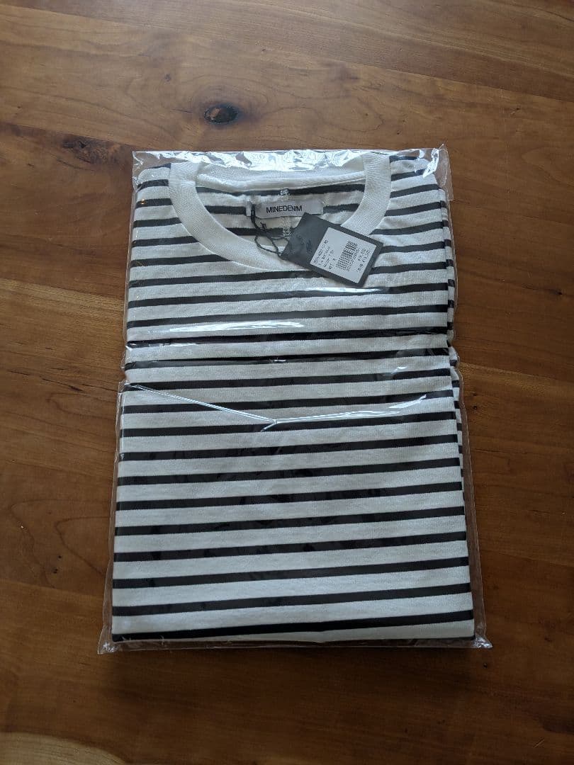 【MINEDENIM】ノースリーブ　ボーダーTシャツ