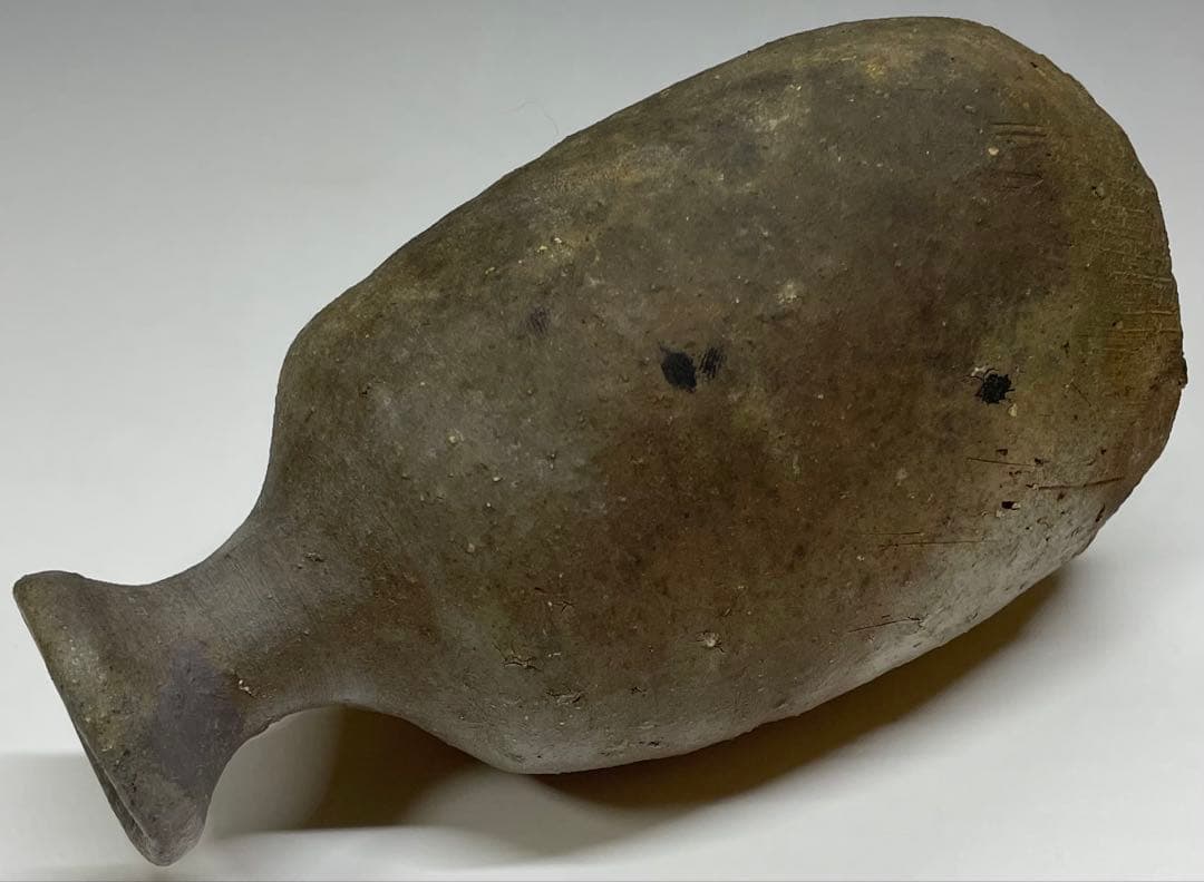 金重愫　備前徳利　円山窯　備前焼　共箱(四方桟盛蓋) 栞　w772