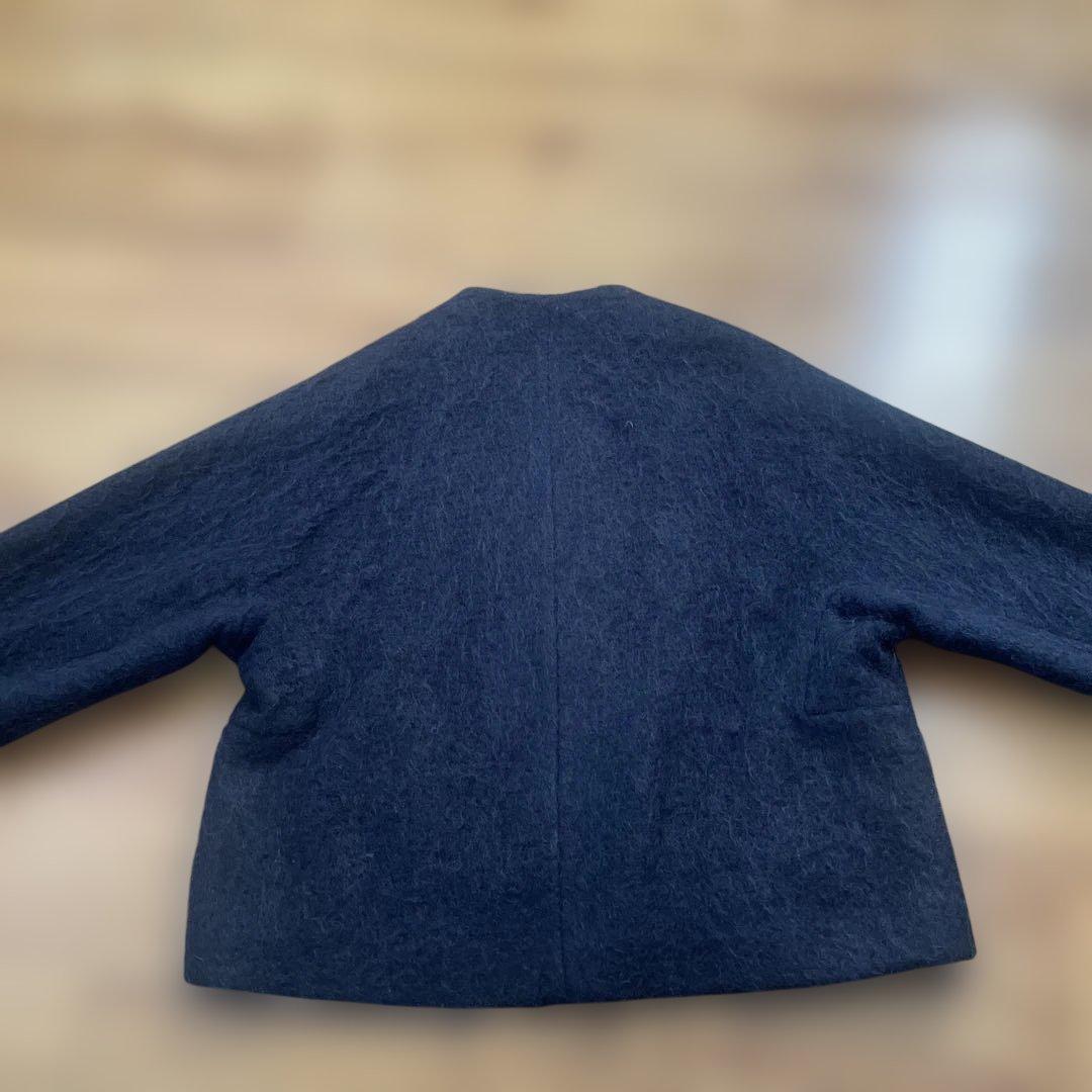 Rouge vif シャギーショートコート　ネイビー