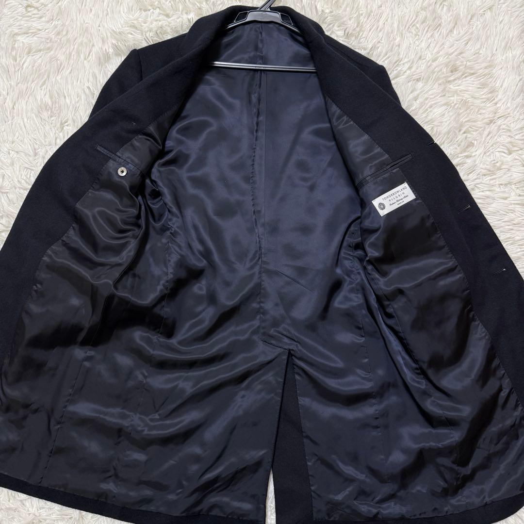 TOMORROWLAND PILGRIM チェスターコート　カシミヤ混　ネイビー