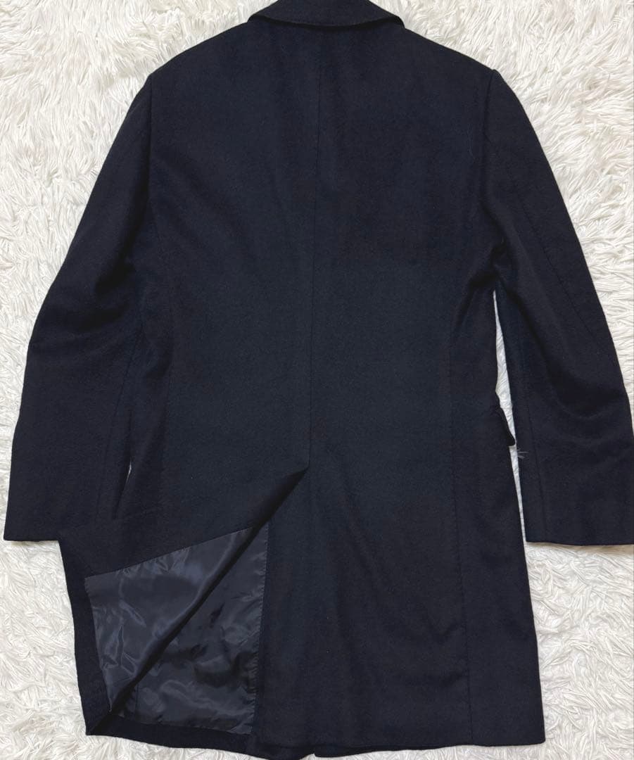 TOMORROWLAND PILGRIM チェスターコート　カシミヤ混　ネイビー