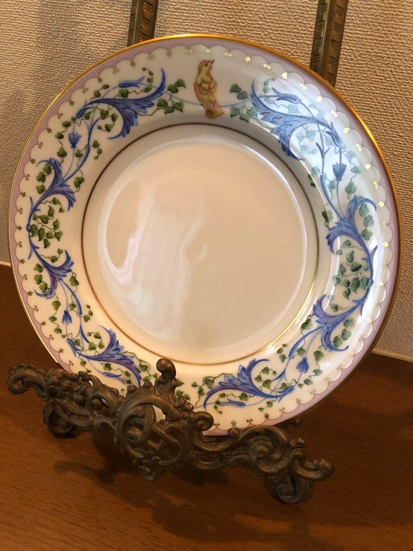 【新品未使用】アウガルテン　手書きプレート19.5