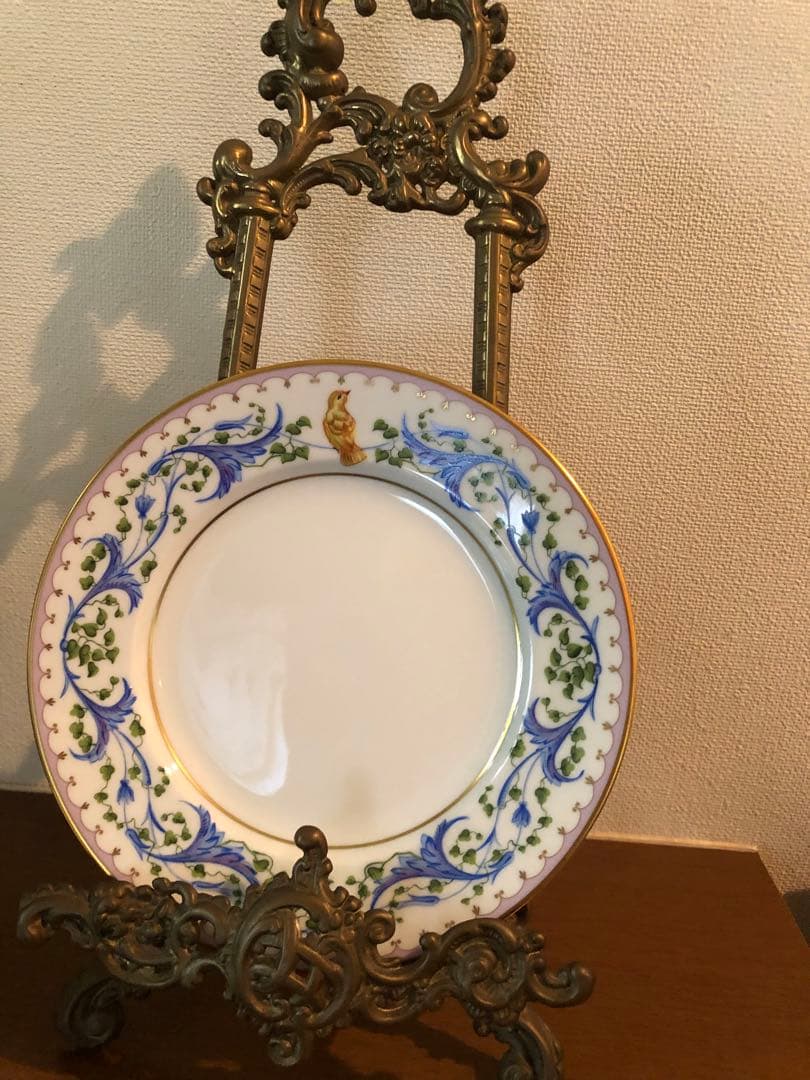 【新品未使用】アウガルテン　手書きプレート19.5