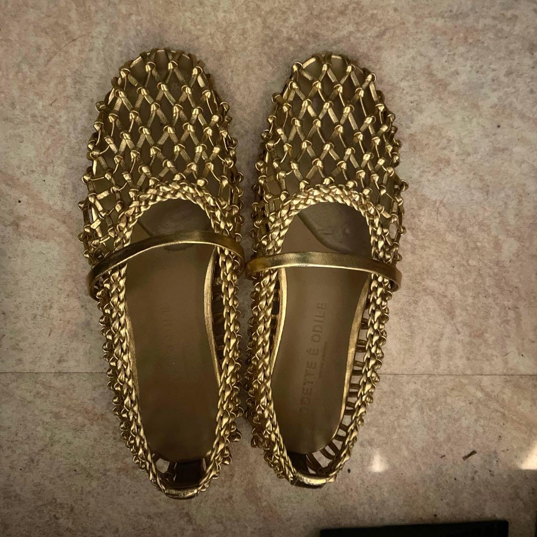 ODETTE E ODILE メッシュフラットシューズ　22cm