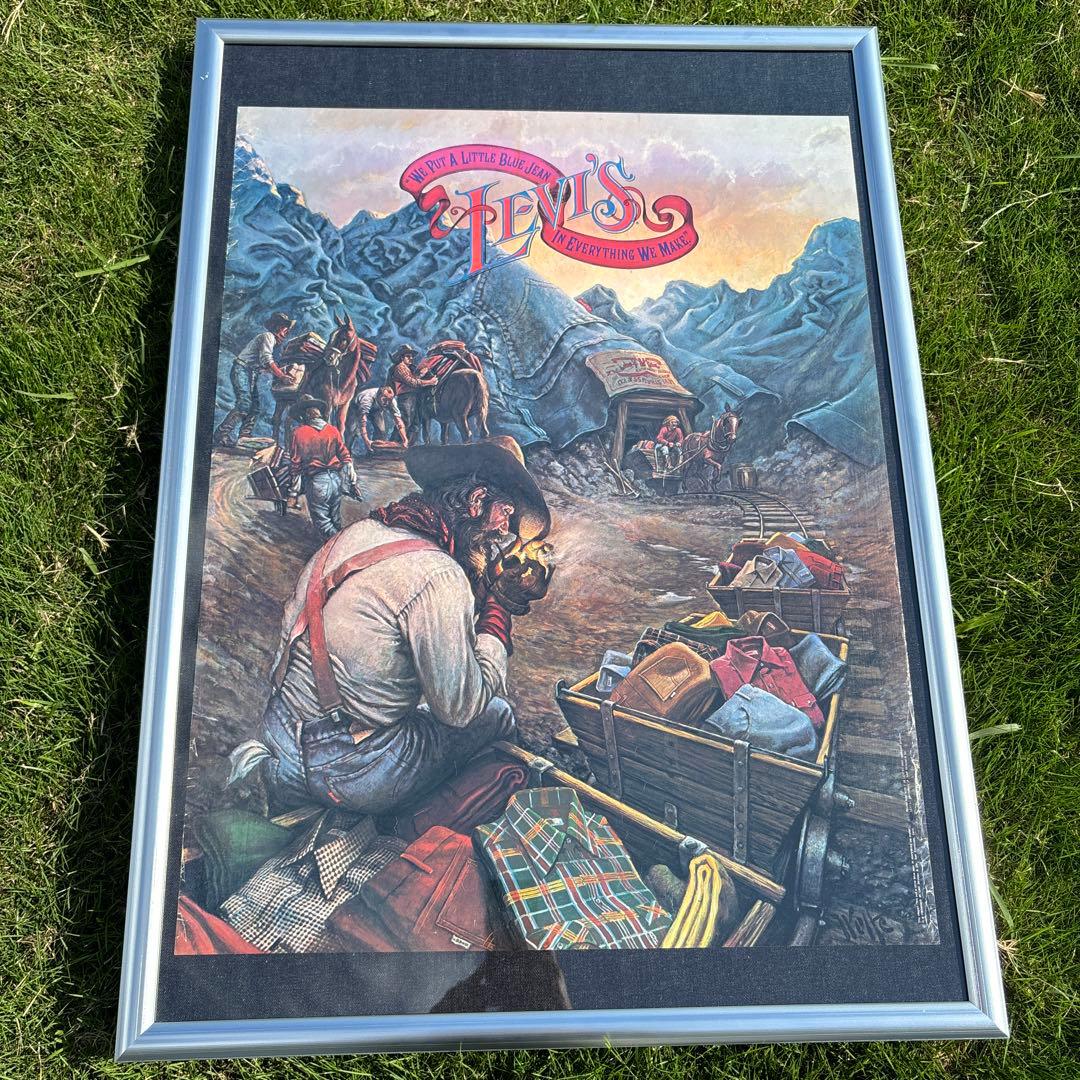 その他 VINTAGE Levi's 70s advertising POSTER