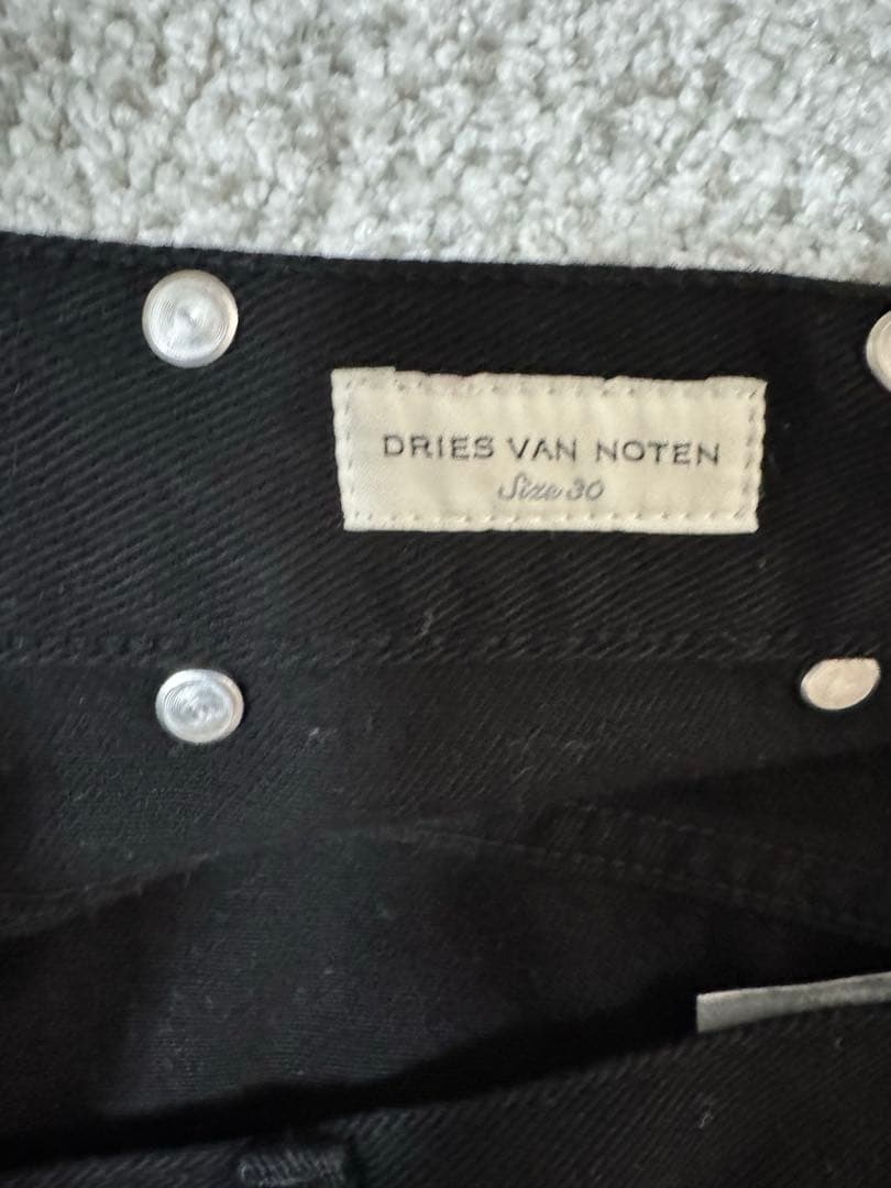 dries van noten ストレート　デニム　ブラック