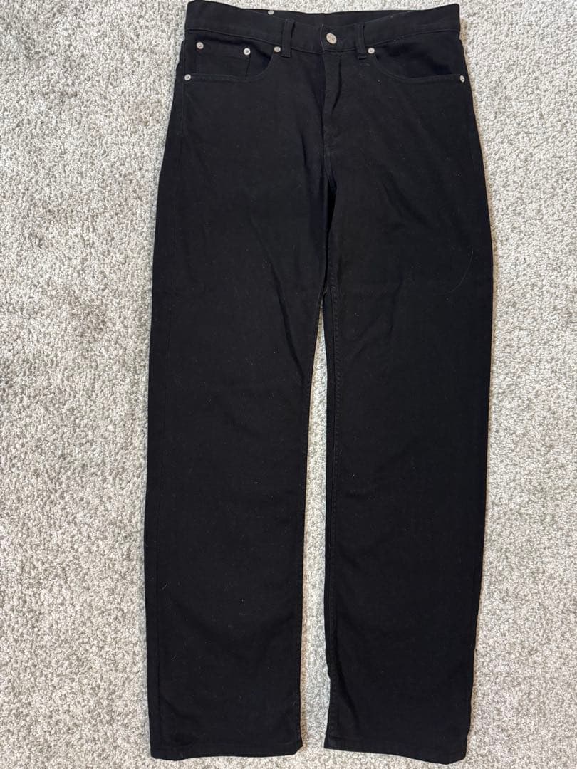 dries van noten ストレート　デニム　ブラック