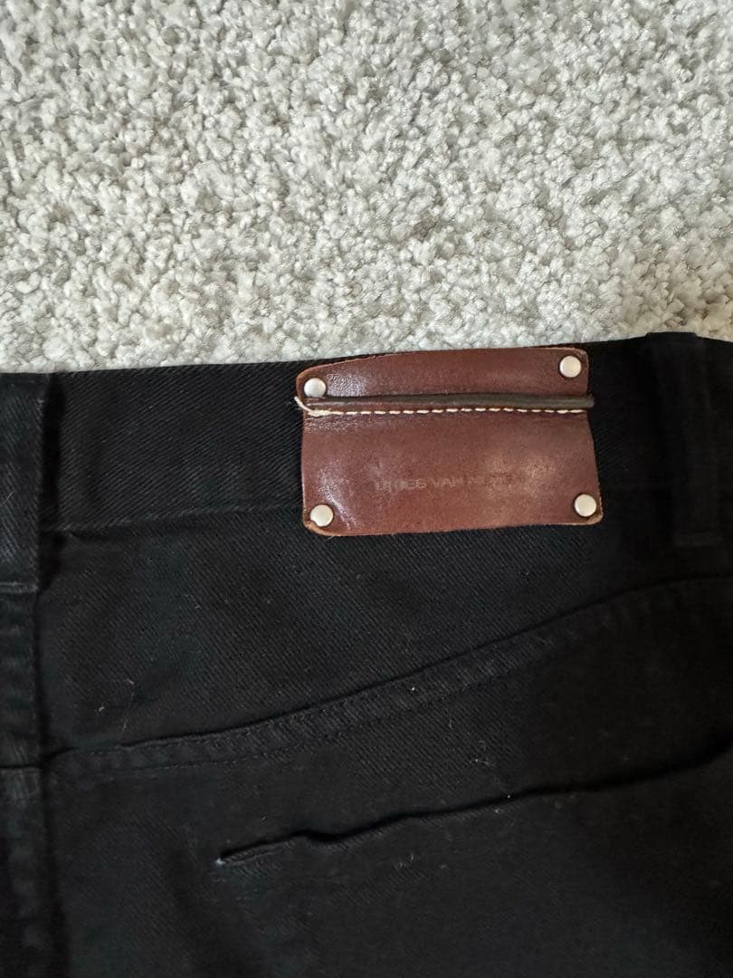 dries van noten ストレート　デニム　ブラック