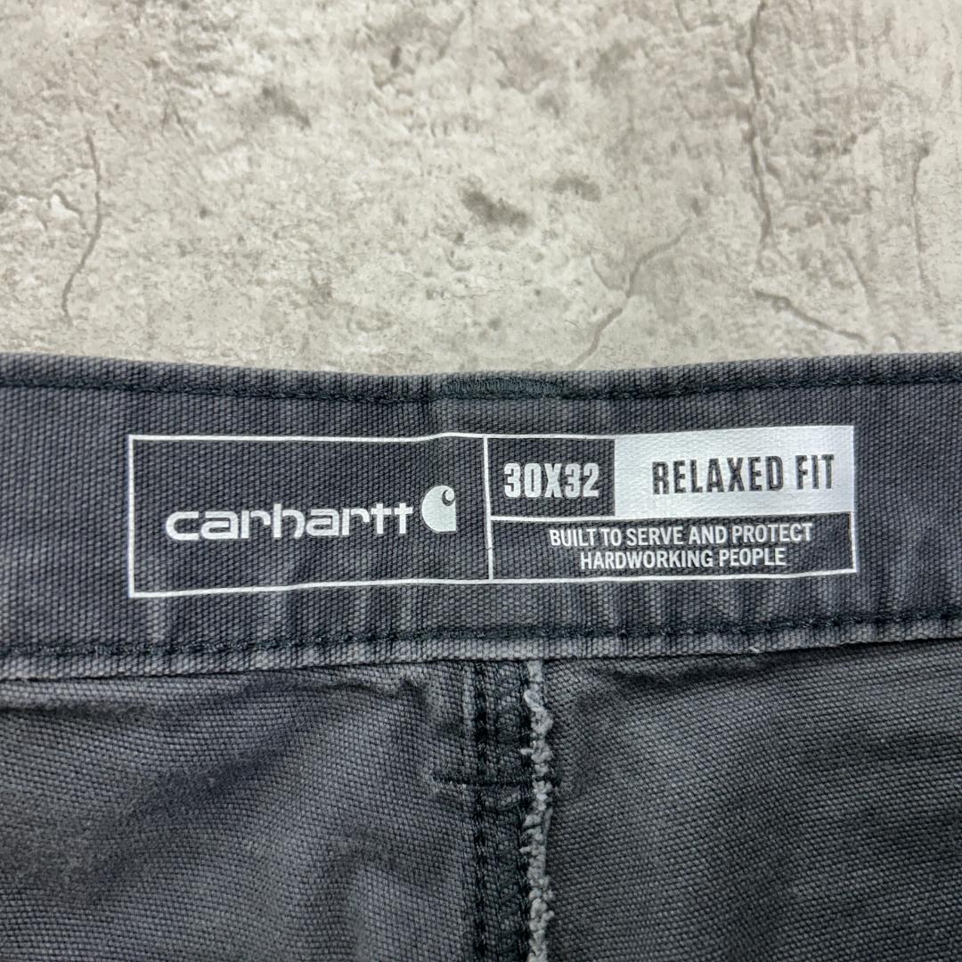 み*ん様 カーハート　ダブルニー　雰囲気抜群　ボトムス　ワークパンツ　古着　グレ