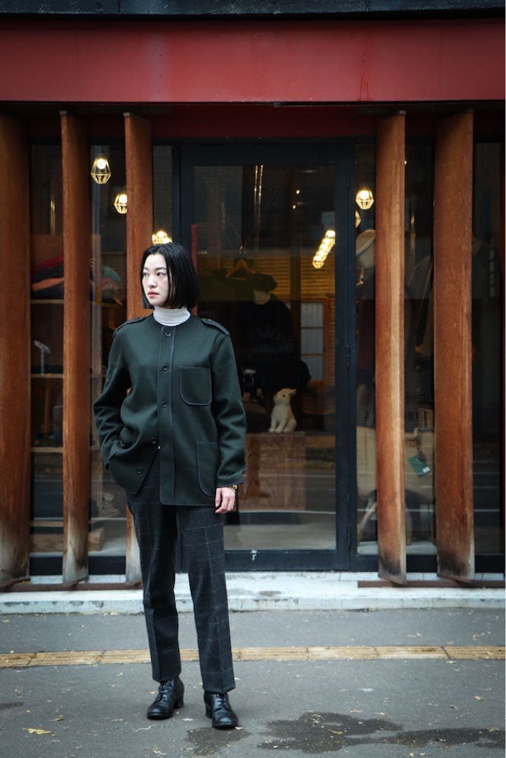 超メルカリ市特価　アナトミカ バスク ジャケット S メルトンウール 緑