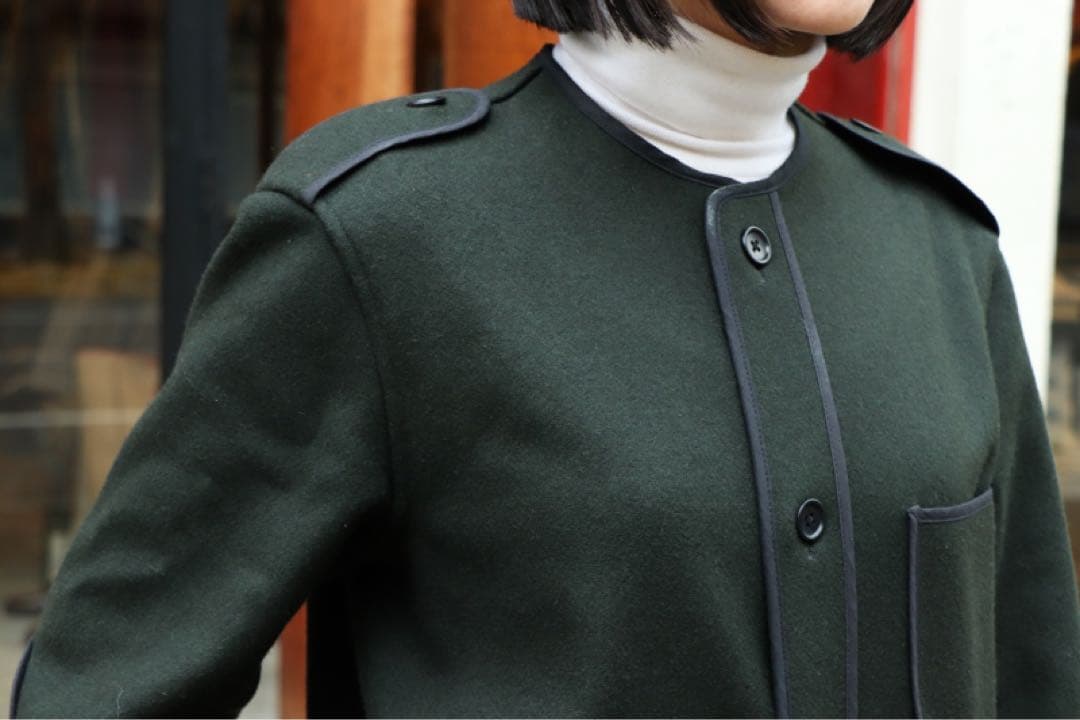 超メルカリ市特価　アナトミカ バスク ジャケット S メルトンウール 緑
