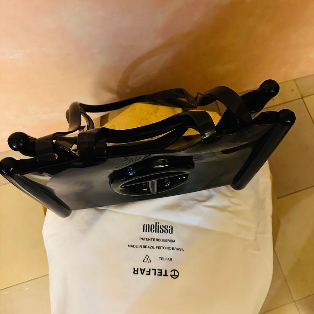 メリッサxテルファー　ミディアムバッグ ブラック