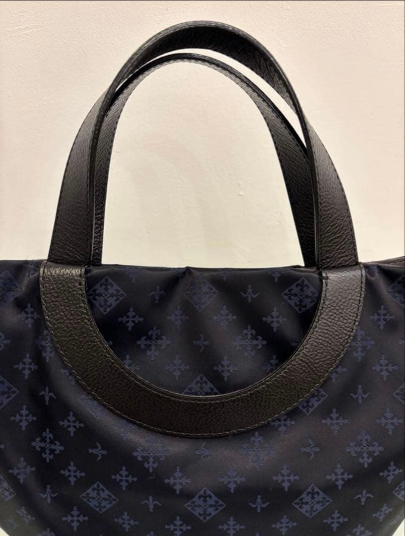 くぅ russet ナイロンジャガード2wayミニトートバッグ ショルダー